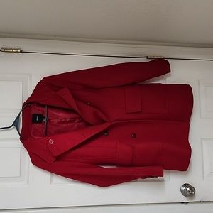 Red Pea Coat/Jacket